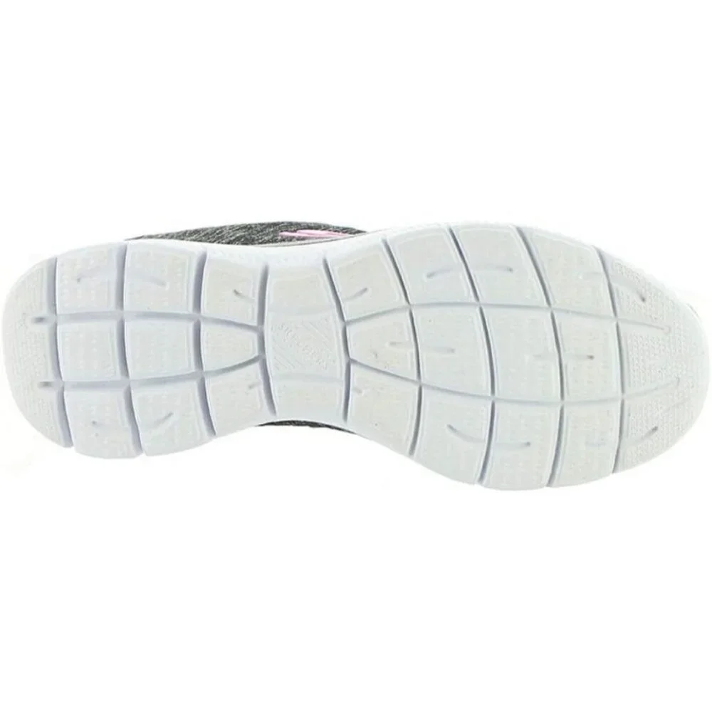 Women's Black/Light Blue 100% Synthetic Summits Quick Getaway Sneakers - Picture 5 of 9